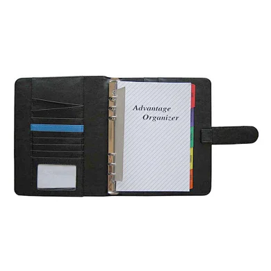 Customized Genuine Leather A5 Notebook Planner Diary Cover Loose Leaf Leather Organizer File Folder Notebook