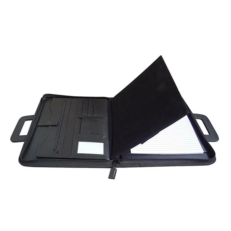 Guest dark souls a4 a5 zippered saffiano pu leather travel games hotel writing compendium