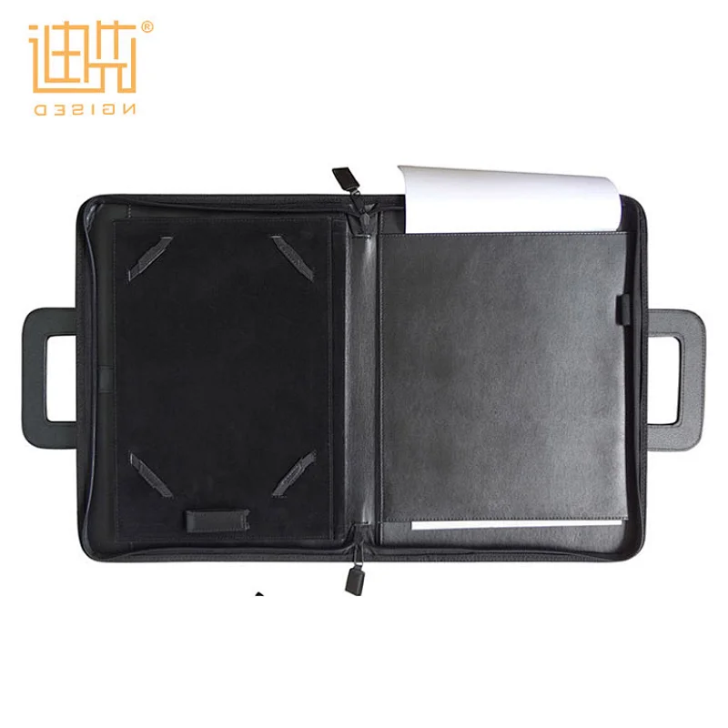 Guest dark souls a4 a5 zippered saffiano pu leather travel games hotel writing compendium