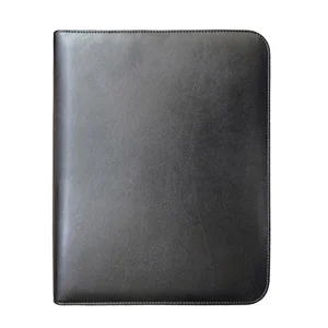 PU Leather Expanding File Portable Accordion Document Folder Organize Black