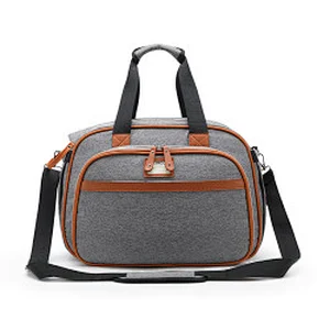 pu leather oxford cloth custom grey star baby caddy diaper bag backpack with portable changing pad