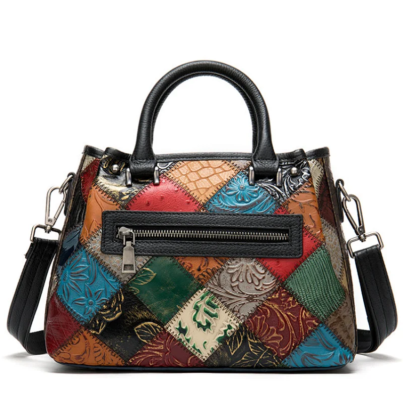 Wholesale fashion luxury ladies women shoulder Messenger splice bag crocodile leather bag