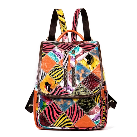 Women leather backpack
