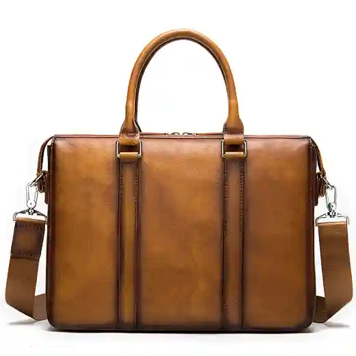 luxury mens retro briefcase