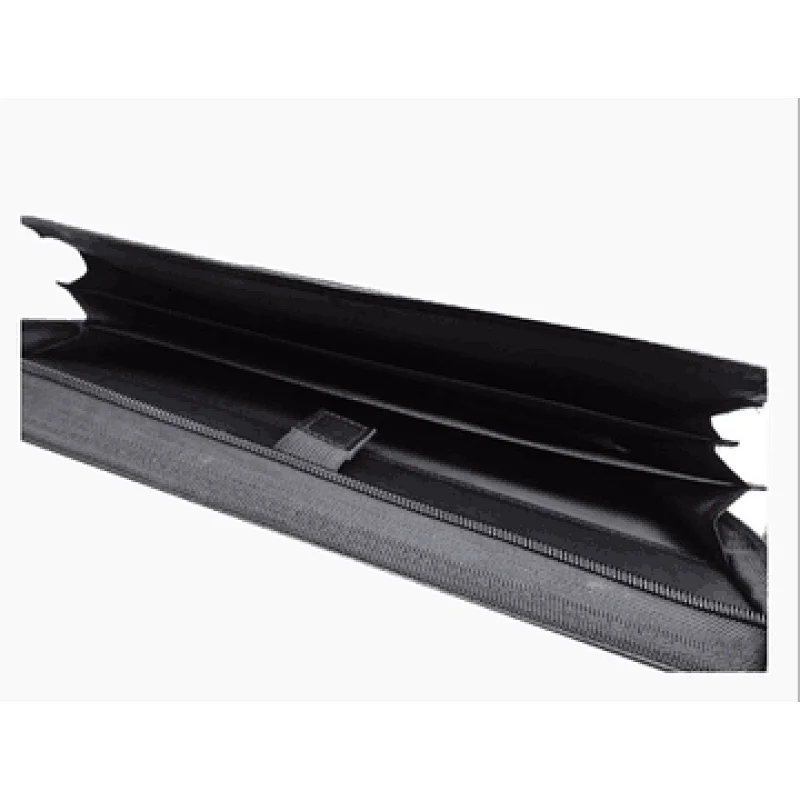 Ring Binder Portfolio with D handle and zipper pu portfolio bag