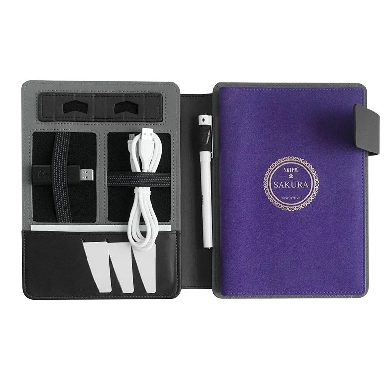 Professional Business PU Leather Organizer Portfolio Folder with tablet pc and phone stander Sleeve for Tablets/Documents