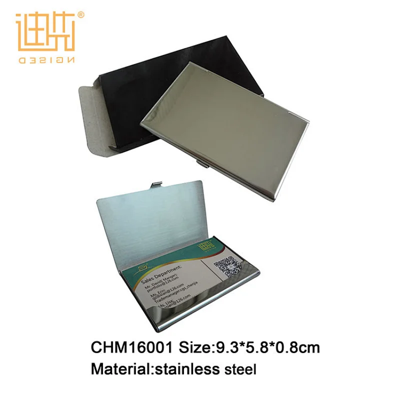 Metal stainless steel metal business card holder aluminium card case