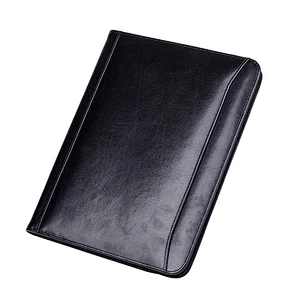 Professional Executive PU Leather Business Resume Portfolio Padfolio Organizer with Tablet Sleeve Holder