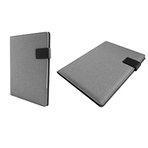 Custom Logo Embossed A5 Leather Compendium Pu Portfolio File Folder