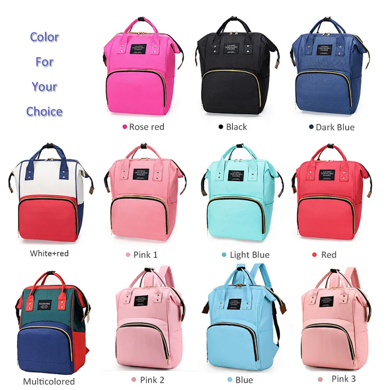 best seller custom trendy new born baby mommy diaper bag backpack with many pockets in guangzhou