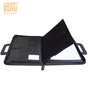 Guest dark souls a4 a5 zippered saffiano pu leather travel games hotel writing compendium