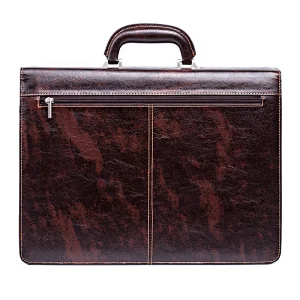PU leather business bag fashion expandable briefcase for men