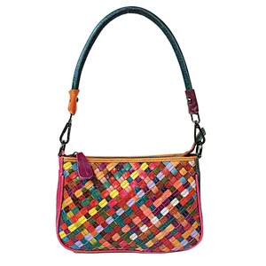 Guangzhou Wholesale Designer Plain Leather Colorful Tote Bags Single Shoulder Handbags For women