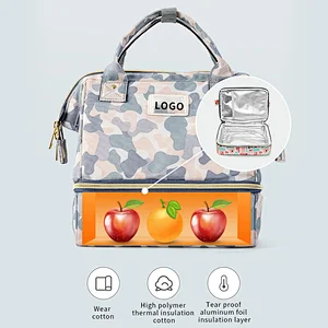 Convertible stylish waterproof mother care baby backpack travel picnic unique diaper bag with milk powder