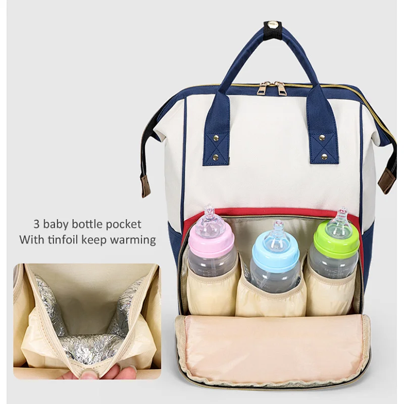 Multifunctional Custom Mom Baby Diaper Bag Large Capacity Mummy Backpack Bags baby organizer bag