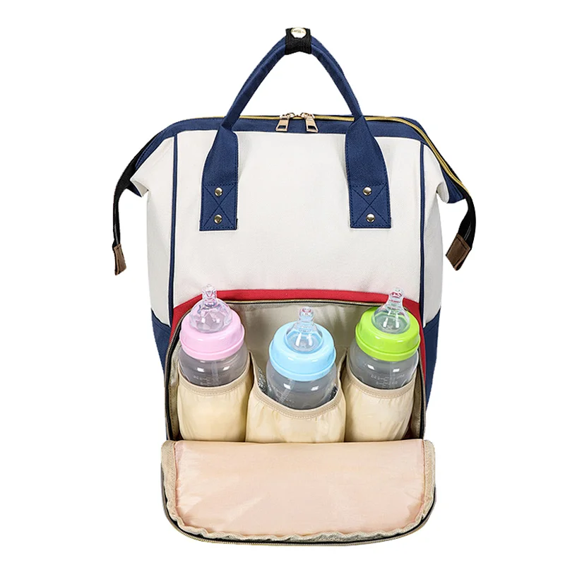 best seller custom trendy new born baby mommy diaper bag backpack with many pockets in guangzhou