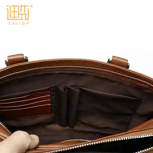 Vintage brown briefcase for men