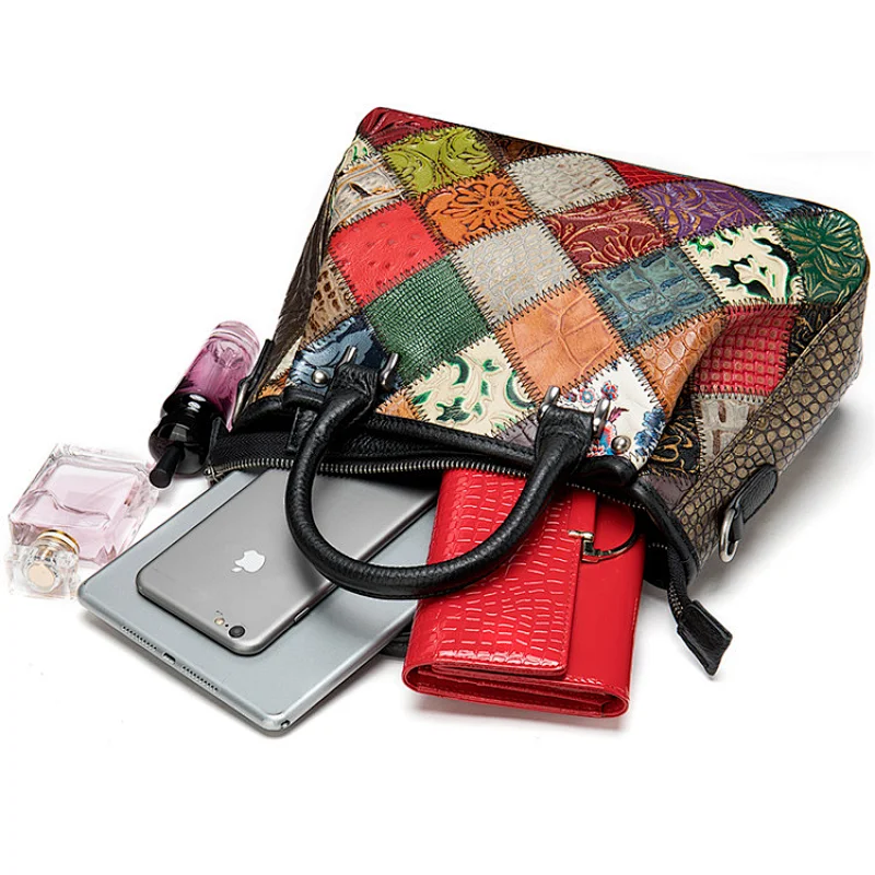 Wholesale fashion luxury ladies women shoulder Messenger splice bag crocodile leather bag