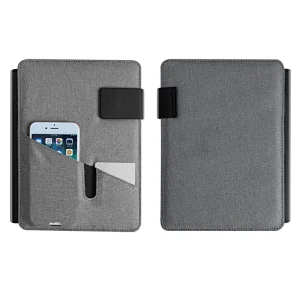 Professional Business PU Leather Organizer Portfolio Folder with tablet pc and phone stander Sleeve for Tablets/Documents