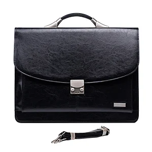 ODM High quality custom laptop business tote handbag laptop men pu leather briefcase