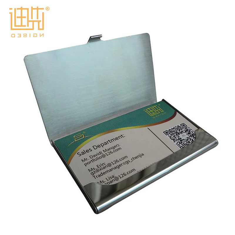 Metal stainless steel metal business card holder aluminium card case