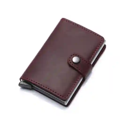 aluminum leather name card holder
