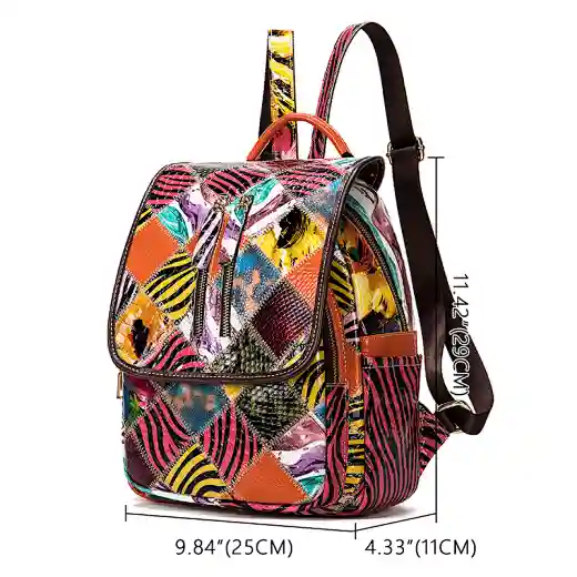 Women leather backpack