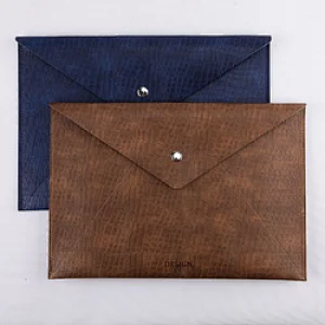 Cheap A4 Colorful PU Leather Stationery Envelope Bag Portfolio Document Folder Bag