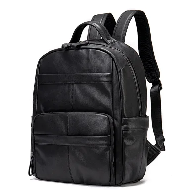 mens designer luxury unique multifunction laptop notebook pu leather travel backpack with laptop compartment