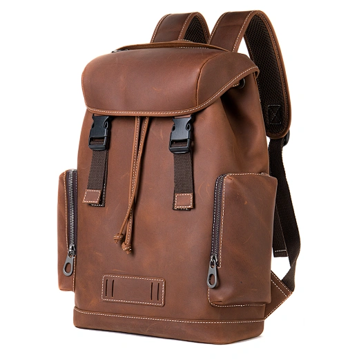 Mochila de cuero para hombre