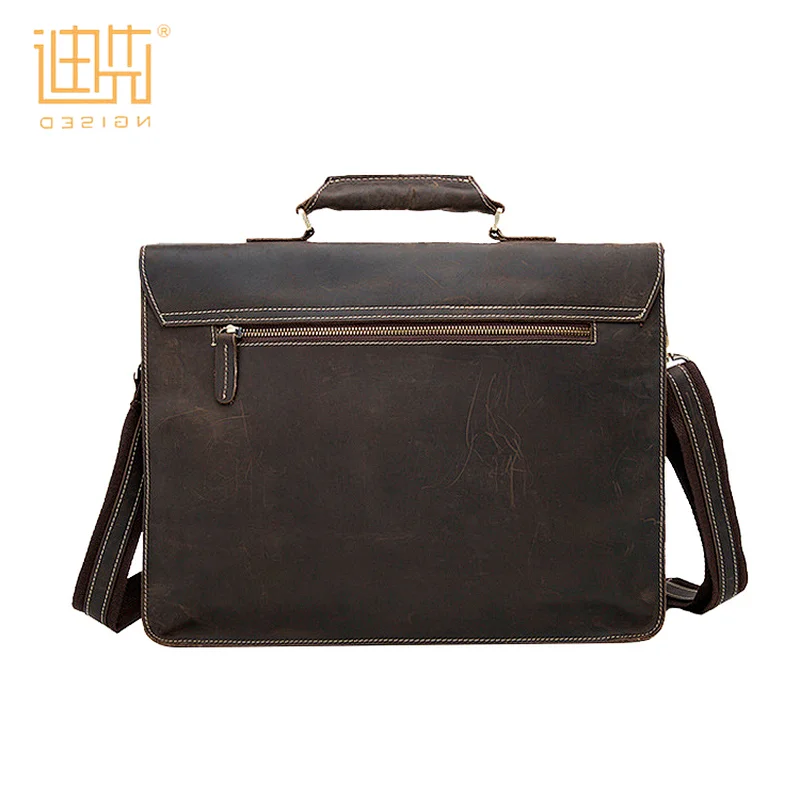 OEM custom fashion mens black coffee business office briefcase shoulder bag