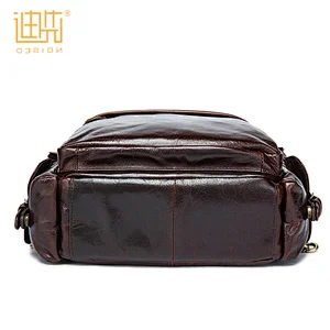Fashion Trend Oil Wax Leather Dual-use Bag Shoulder Messenger Bag Cowhide Backpack