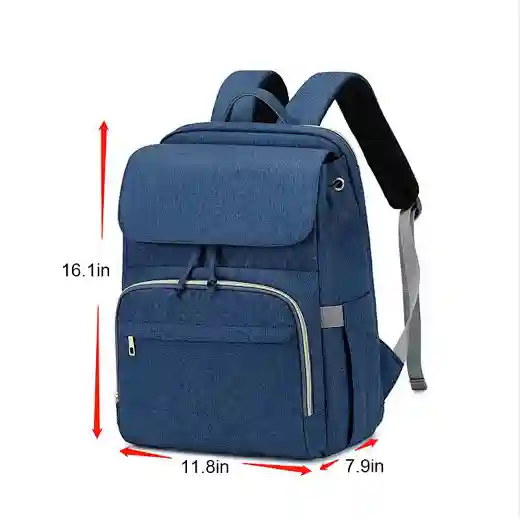 Mochila porta pañales 3 en 1 con moisés