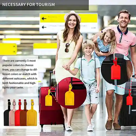 luggage tags multi color