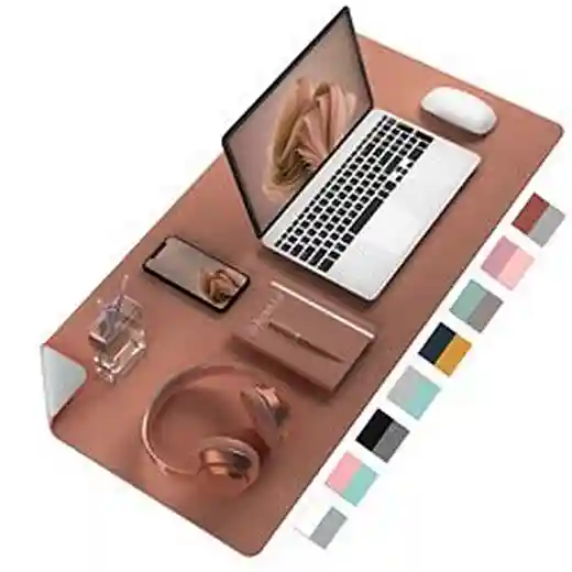 large desk pad non slip pu leather desk mouse pad