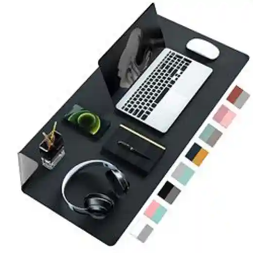 large desk pad non slip pu leather desk mouse pad