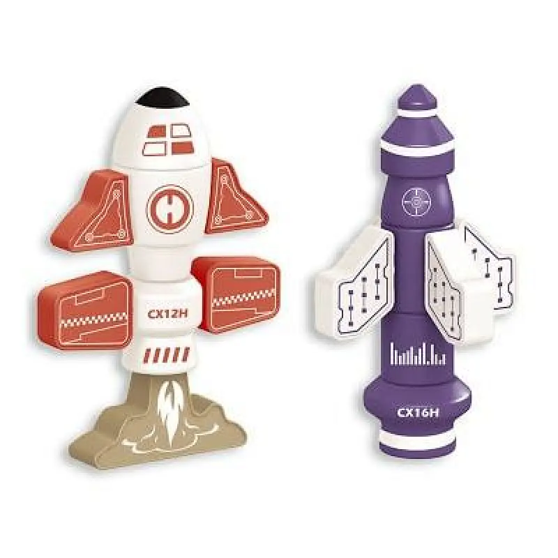 Magnetic Twin Rocket Toys