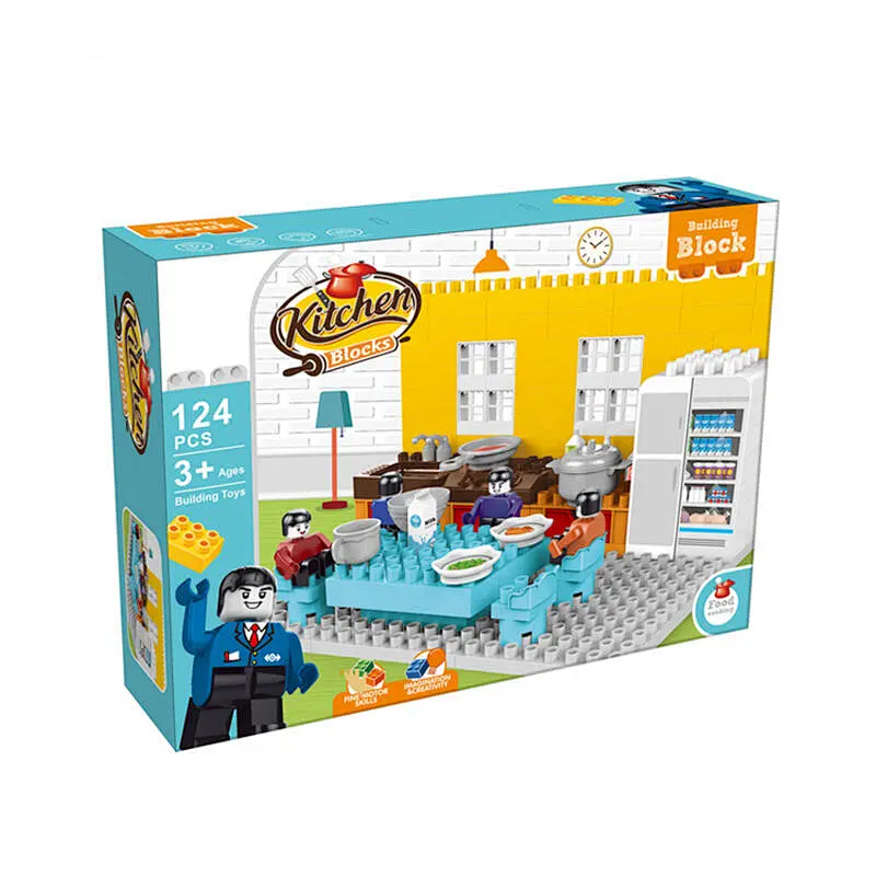 Kitchen Series Building Blocks Toys 124 Pieces