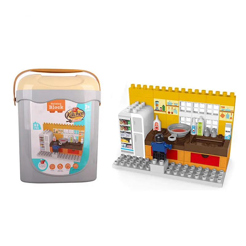 Kitchen Series Building Blocks Toys 63 Pieces