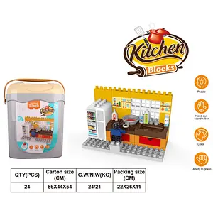 Kitchen Series Building Blocks Toys 63 Pieces