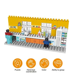 Kitchen Series Building Blocks Toys 80 Pieces
