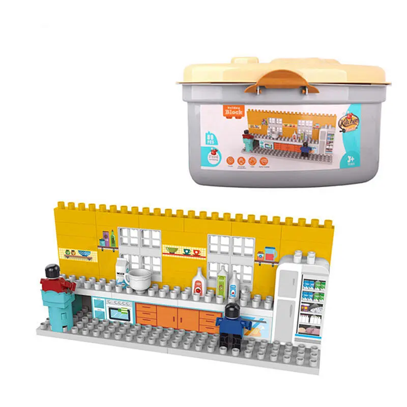 Kitchen Series Building Blocks Toys 80 Pieces