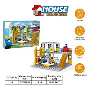 House Series Building Blocks 78 Pieces