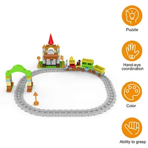 Track Series Building Blocks 130 Pieces