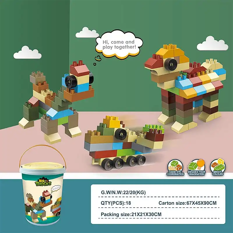 Kid Building Blocks DIY Toys 132 Pieces