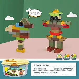 Kid Building Blocks DIY Toys 63 Pieces