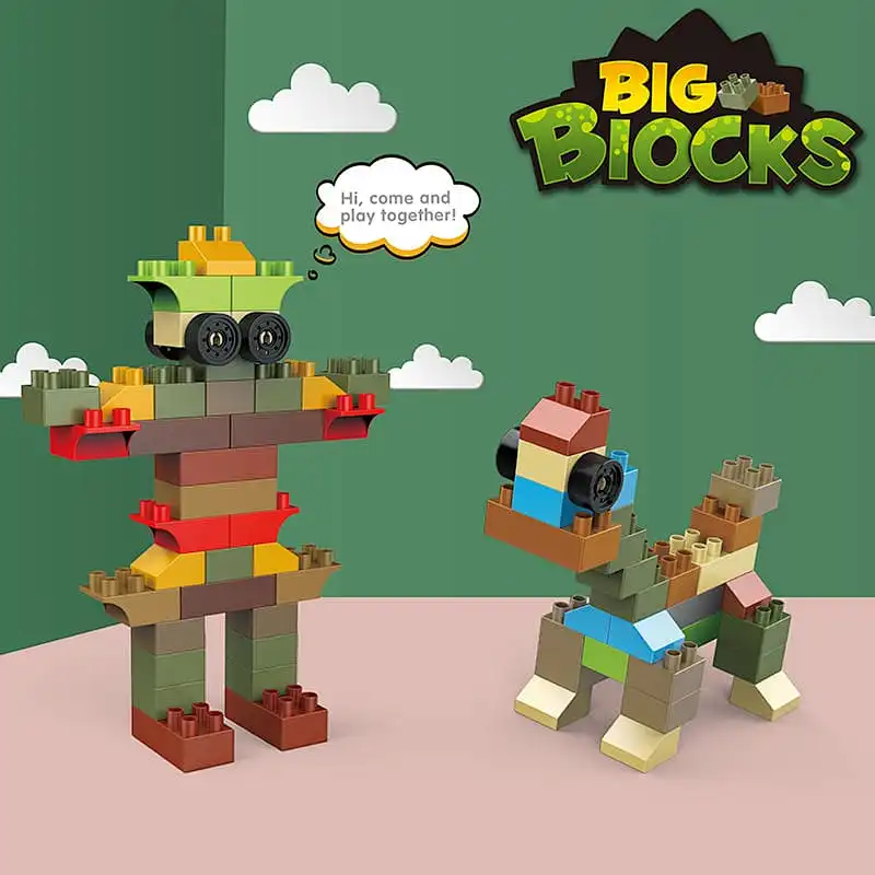 Kid Building Blocks DIY Toys 72 Pieces