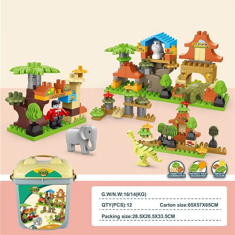 Forest Adventure Series Building Blocks 128 Pieces
