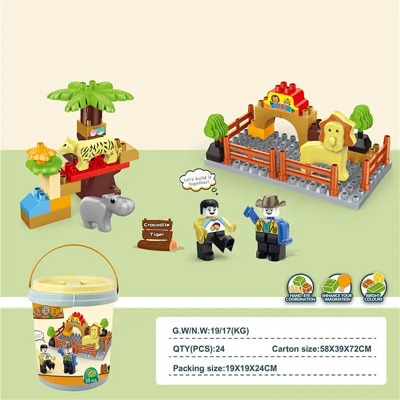 Zoo Series Building Blocks 35 Pieces