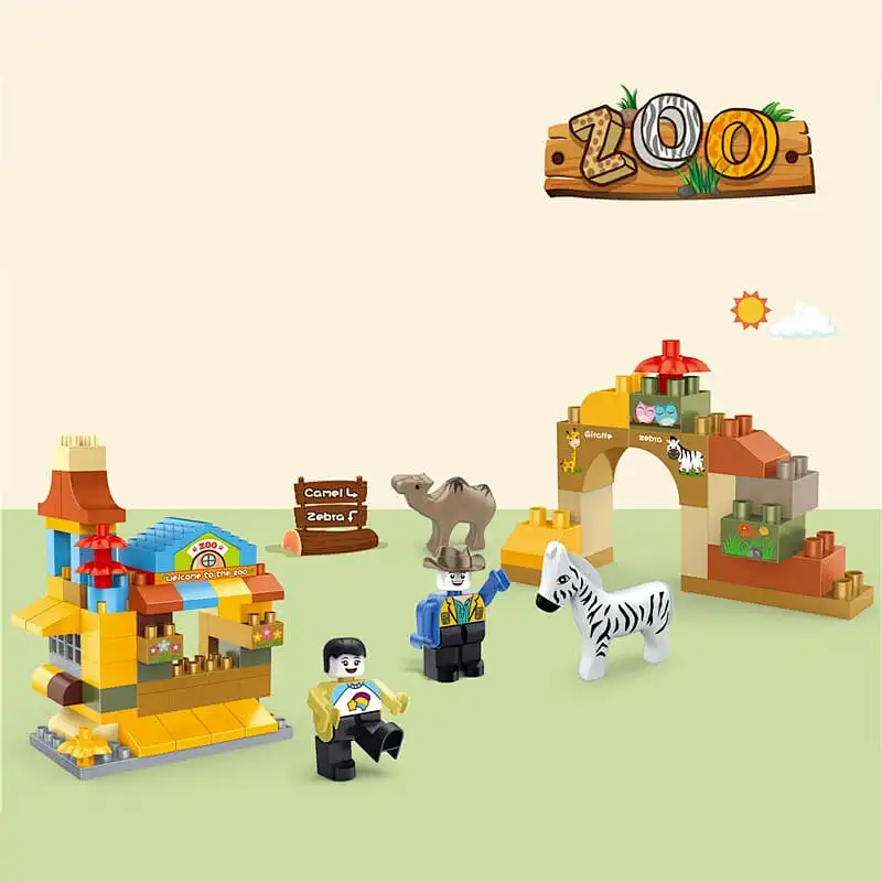 Zoo Series Building Blocks 63 Pieces